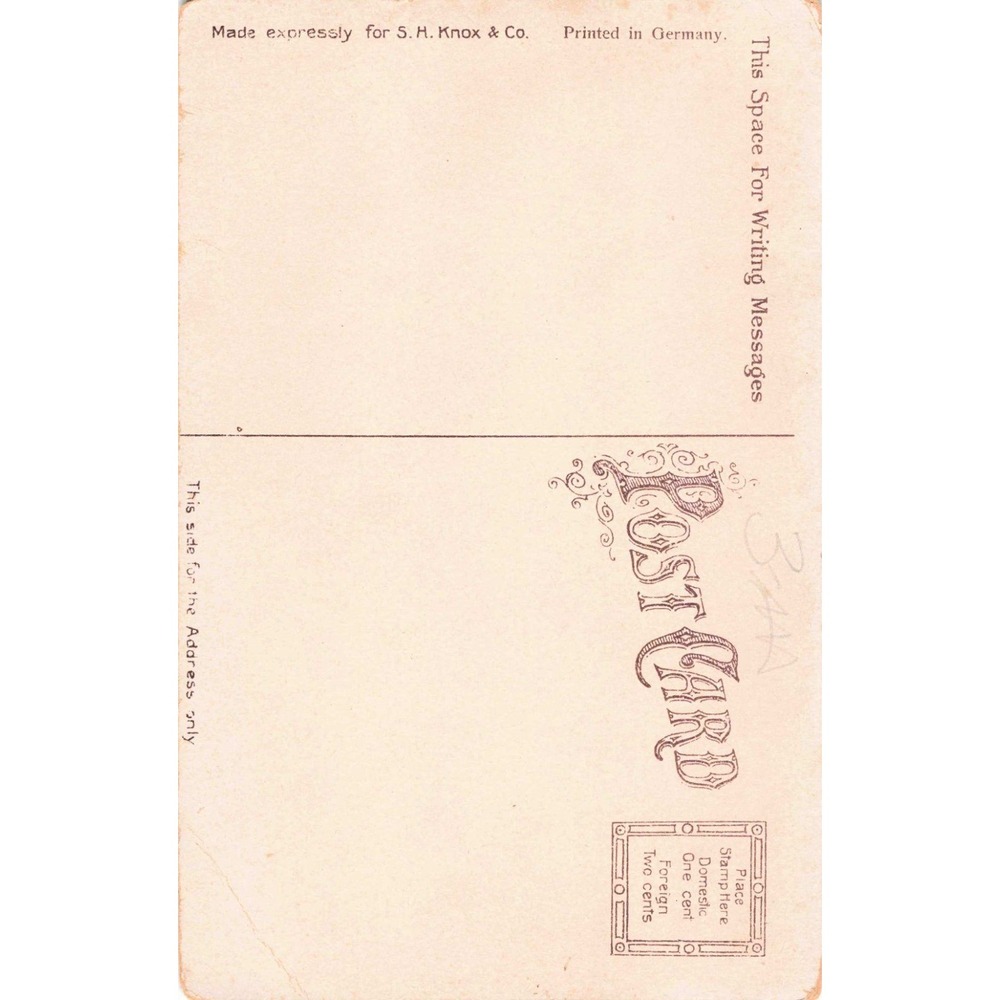 Vintage Post Office Kansas City MO Postcard S. H. Knox & Co. Printed in Germany - Picture 2 of 2